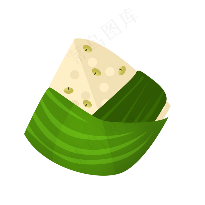 五仁端午节粽子插画