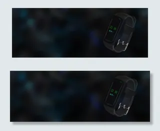 高档手表大促销科技感蓝色banner