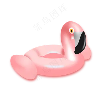 火烈鸟游泳圈,免抠元素