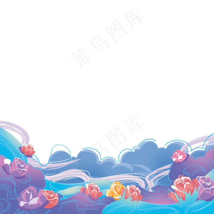 情人节梦幻玫瑰花边框