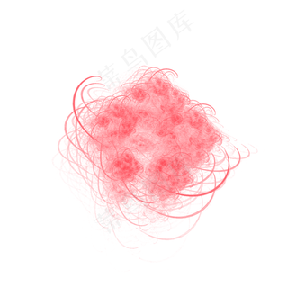 水彩美丽花型泼墨