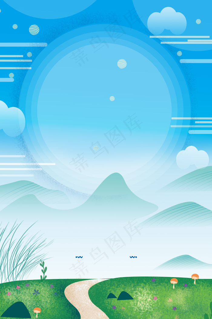 简约清明节通用背景素材