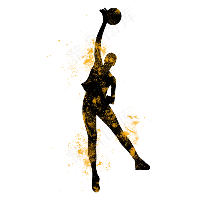 开学季排球社团招新剪影,免抠元素(2000X2000(DPI:300))psd模版下载