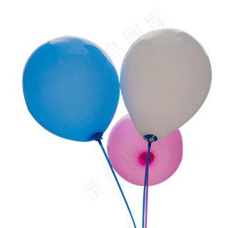 三个彩色气球