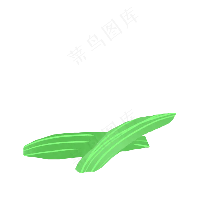 绿色的棕叶免抠图(2000X2000(DPI:300))psd模版下载