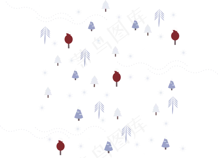 冬季灰蓝麋鹿底纹,免抠元素(6356*4612px 300 dpi )ai矢量模版下载