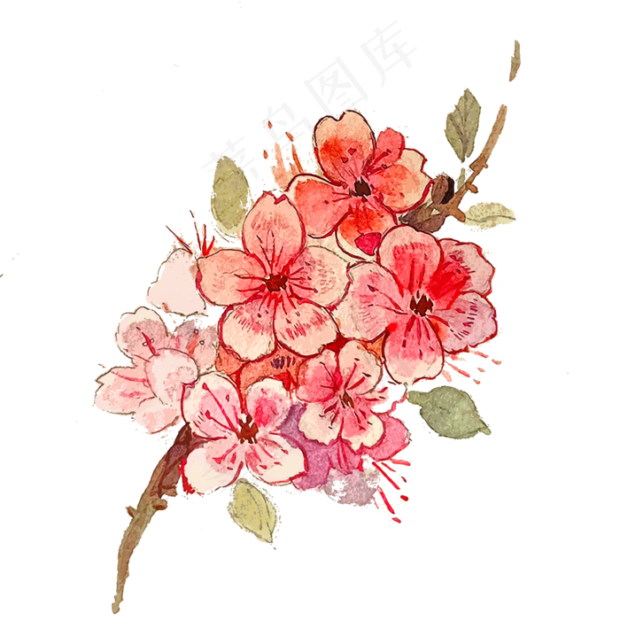 绣球花卉*花粉色PNG唯美(1125X2436(DPI:72))psd模版下载
