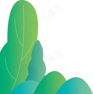 小清新树叶叶子装饰图案,免抠元素