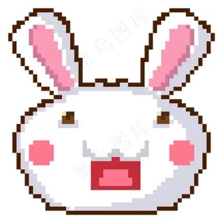 像素风格小白兔