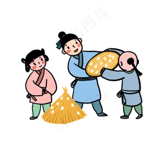 二十四节气习俗小满祭蚕PNG