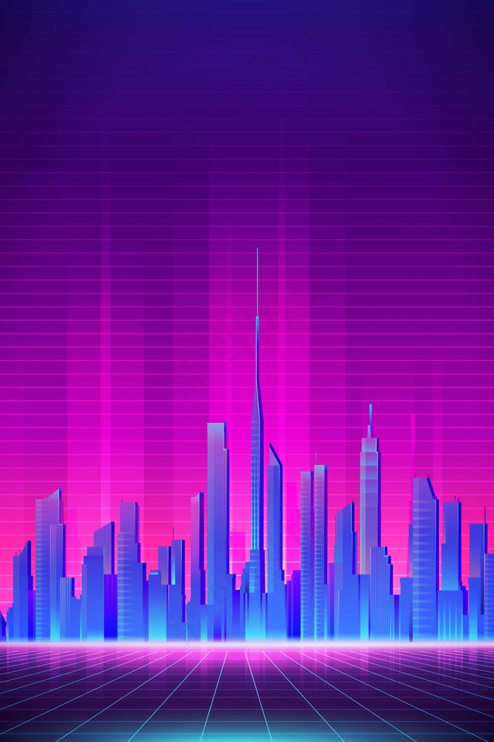 商务房地产宣传背景