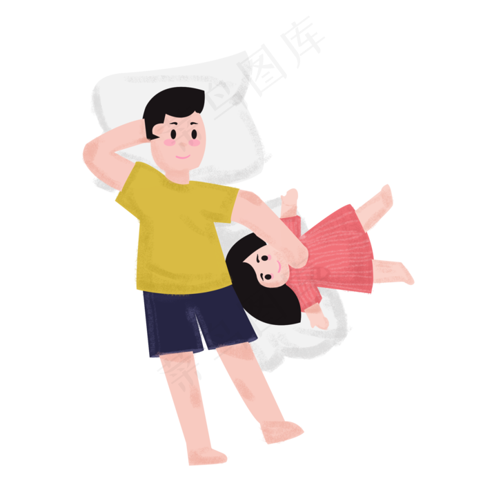 父亲节卡通设计素材