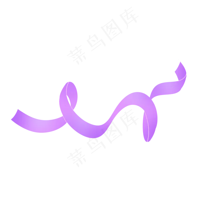 紫色浪漫唯美六一儿童节丝带(2000X2000(DPI:300))psd模版下载