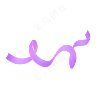 紫色浪漫唯美六一儿童节丝带