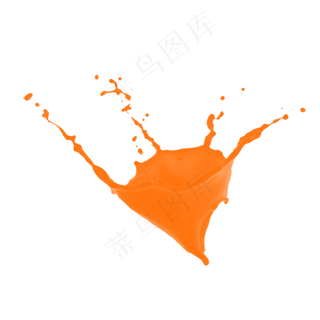 果汁橙汁飞溅,免抠元素