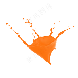 果汁橙汁飞溅,免抠元素