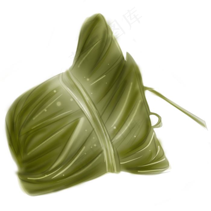 端午食物绿色粽子