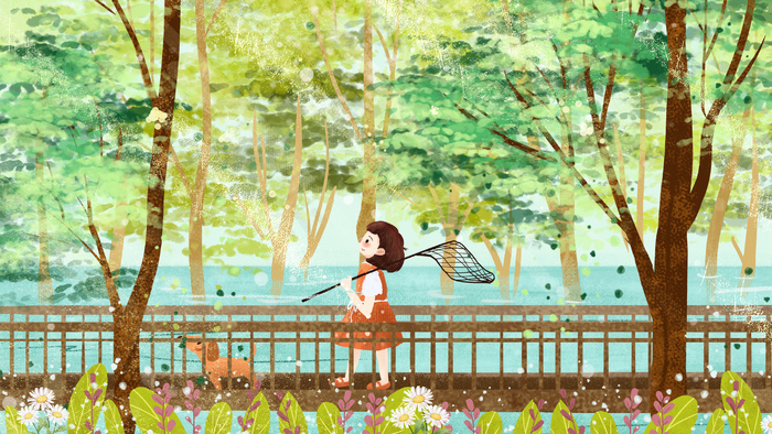 暑假出去游玩治愈系小清新