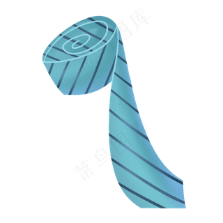 蓝色渐变条纹父亲节领带