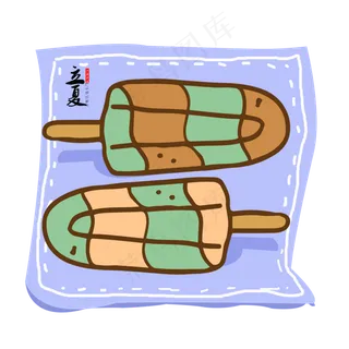 创意立夏节气装饰元素