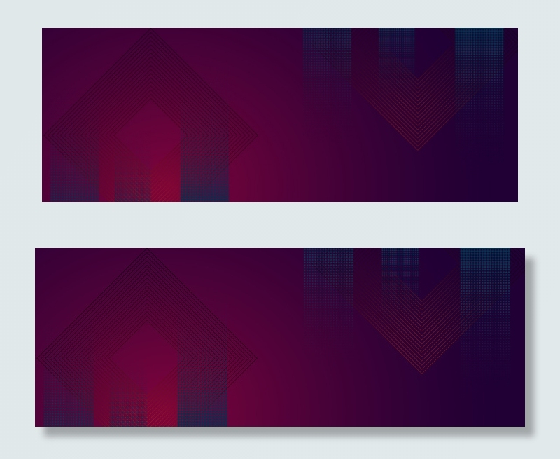 商务风格科技几何banner