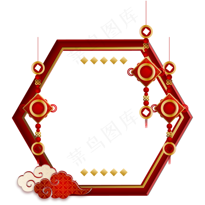鼠年新年边框,免抠元素