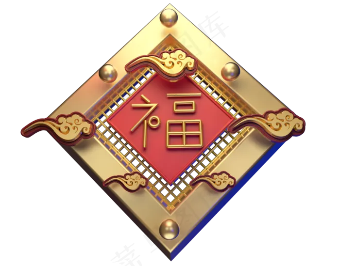 福3D字体设计(2259X1771(DPI:149))psd模版下载