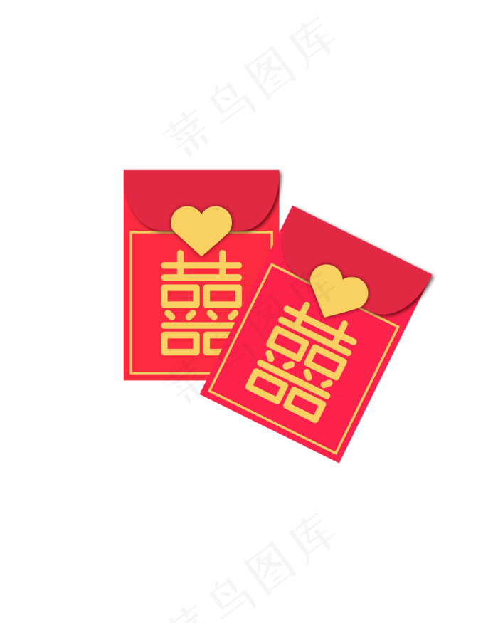 矢量手绘卡通红包,免抠元素