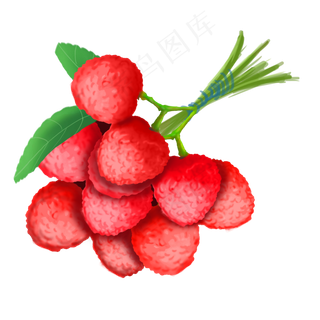 果水果果子荔枝一大扎