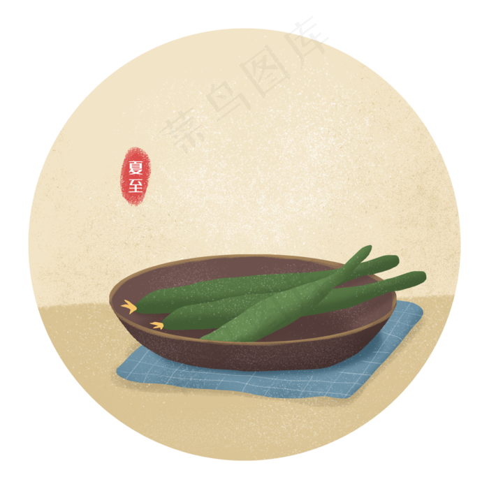 夏至二十四节气夏天黄瓜(2362X2362(DPI:300))psd模版下载