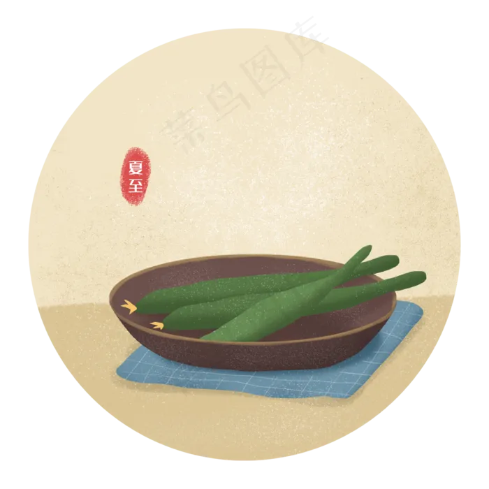 夏至二十四节气夏天黄瓜(2362X2362(DPI:300))psd模版下载