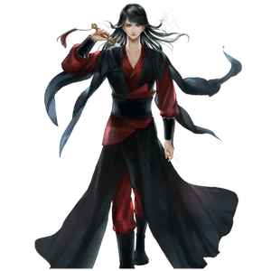 中国风侠客背剑古风武侠男子