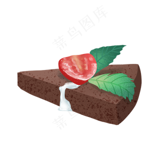 巧克力水果小蛋糕点心