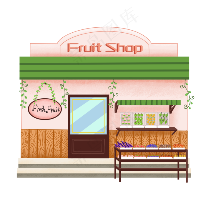 粉色水果店