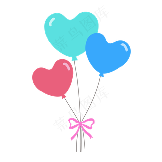 六一儿童节彩色扁平化气球