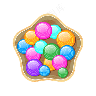 木盆星星美味糖果