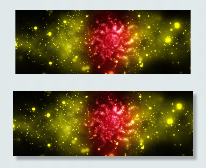 简单渐变星空星云边框