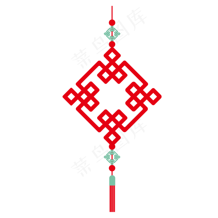红色中国结,免抠元素