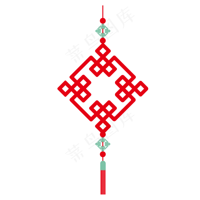 红色中国结,免抠元素