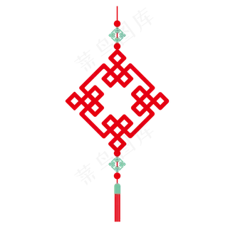 红色中国结,免抠元素