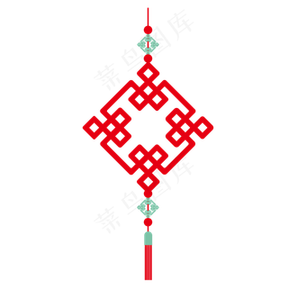 红色中国结,免抠元素