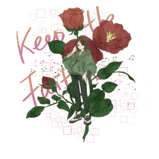 朋克少女玫瑰蔷薇月季装饰