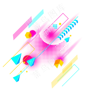 618购物商城装饰创意渐变免扣