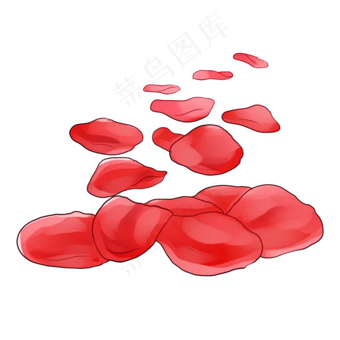 玫瑰花瓣(2000X2000(DPI:300))psd模版下载