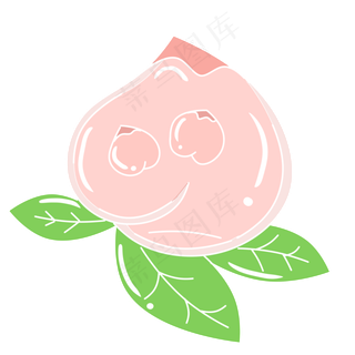 简约可爱水果蔬菜桃子