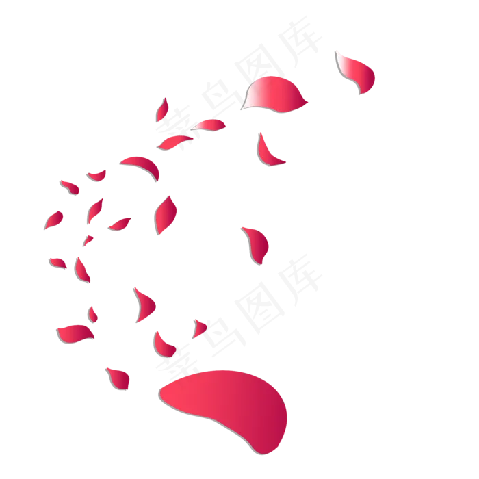 酒红花瓣飘落(2000X2000(DPI:300))psd模版下载
