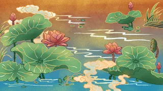 国风国潮来袭莲叶何田田活动策划配图