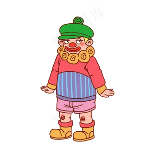 小丑愚人节卡通人物