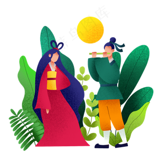 牛郎织女郎情妾意,免抠元素