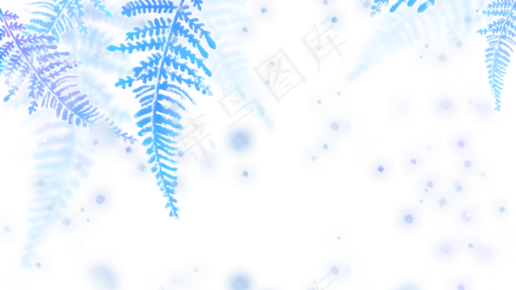霜降冰雪树叶树枝,免抠元素